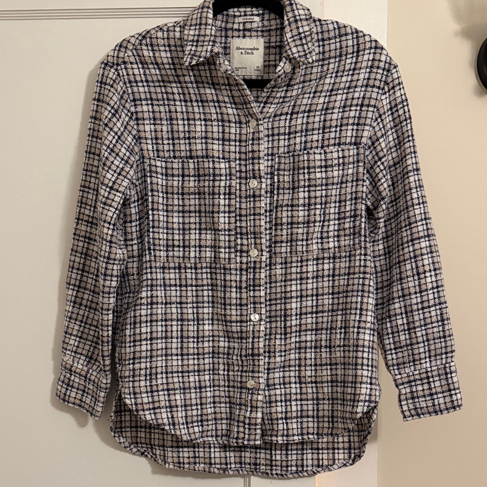 Abercrombie & Fitch Twill Plaid Button Down